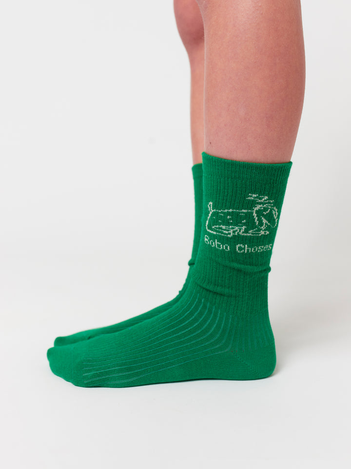 Lady Dog & Reading Crocodile long socks pack