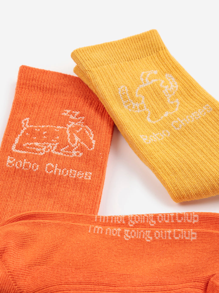 Happy Worm & Lazy Dog long socks pack
