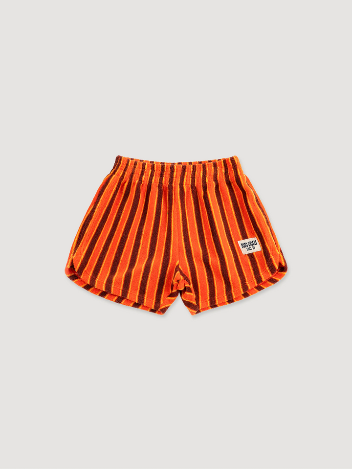 Striped Brick terry cloth shorts