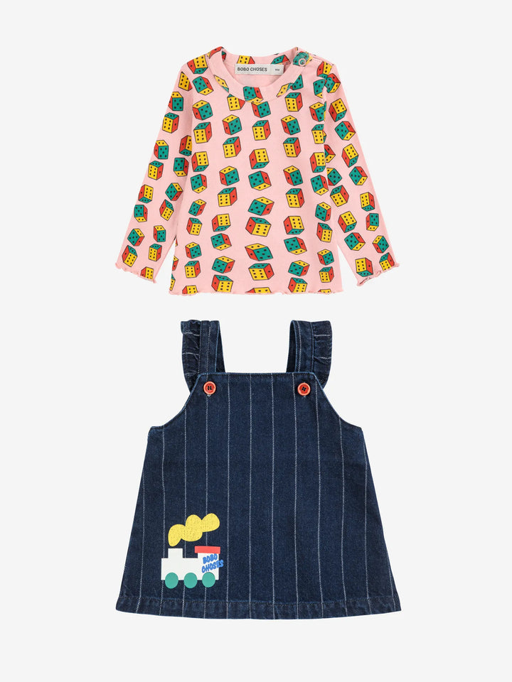 Bobo Choo Choo denim dress look