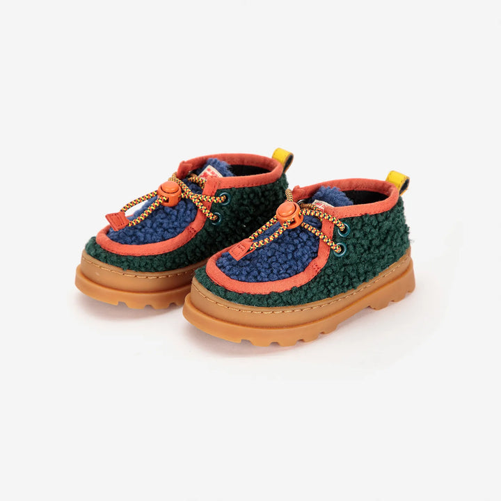 Bobo Choses x Camper Compas Wallabee sheepskin shoes