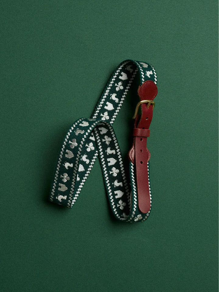 Embroidered belt