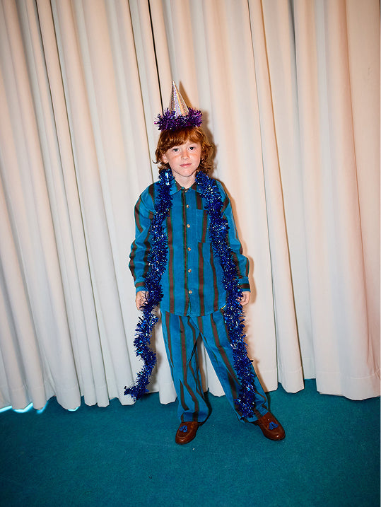 Stripes velvet over shirt