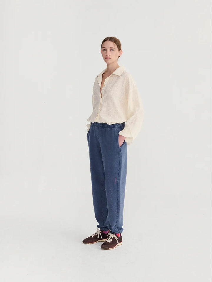 Organic cotton square collar blouse