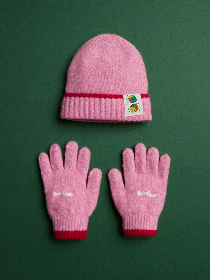 Roll The Dice beanie & gloves set