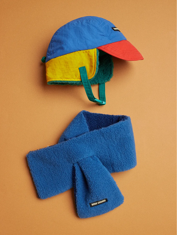 Bobo Choses blue color block winter set