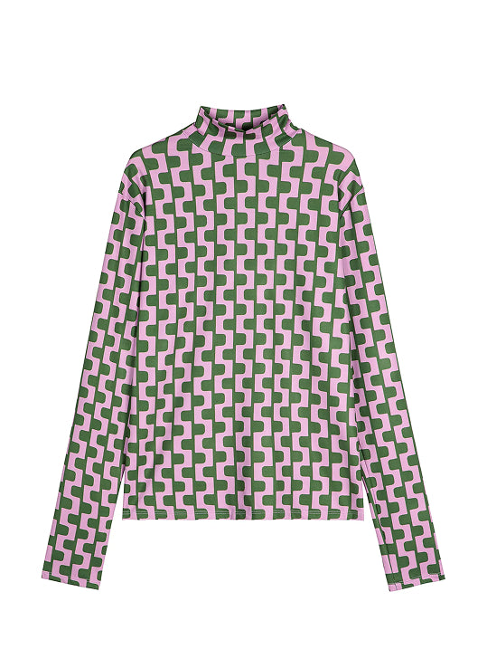 Purple print t-shirt