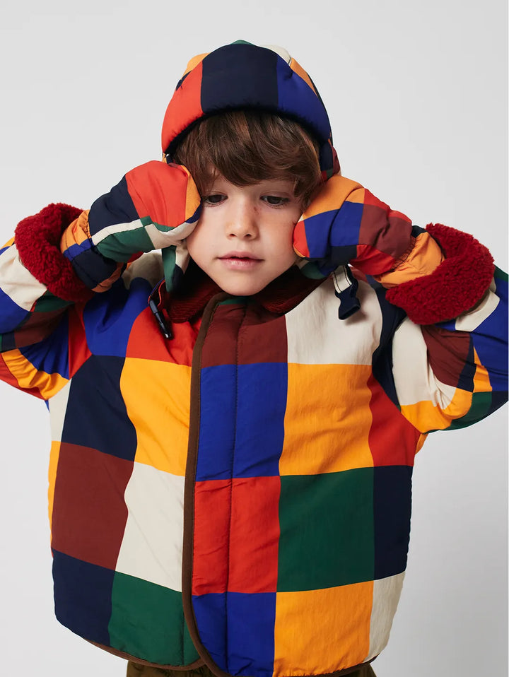 BOBO CHOSES（ボボショーズ）アウター 4Y-5Y【新品】 BOBO CHOSES（ボボ・ショーズ）／Multicolor Tiles reversible