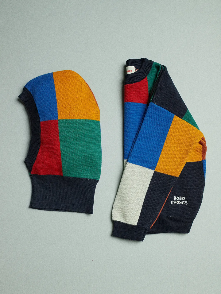 Multicolor Tiles jumper set