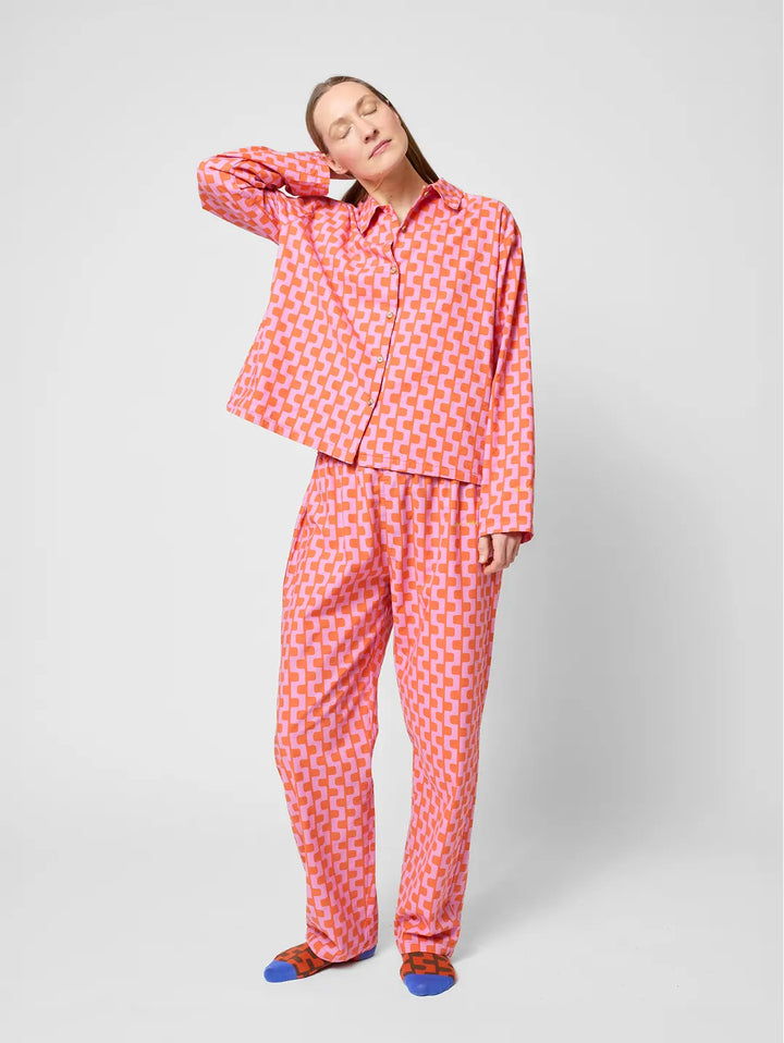 Purple printed loungewear set