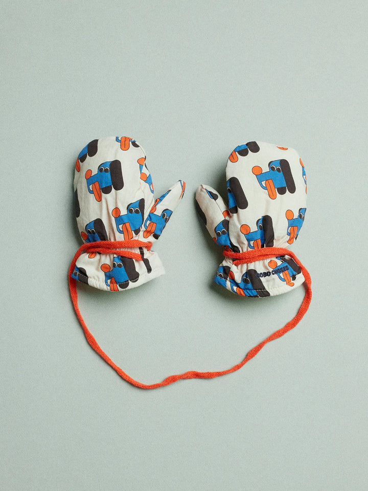 Doggy Mate all over chapka & mittens set