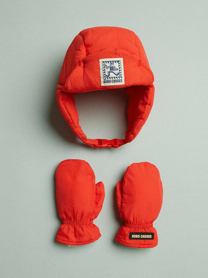 Mr Pencil chapka & mittens set