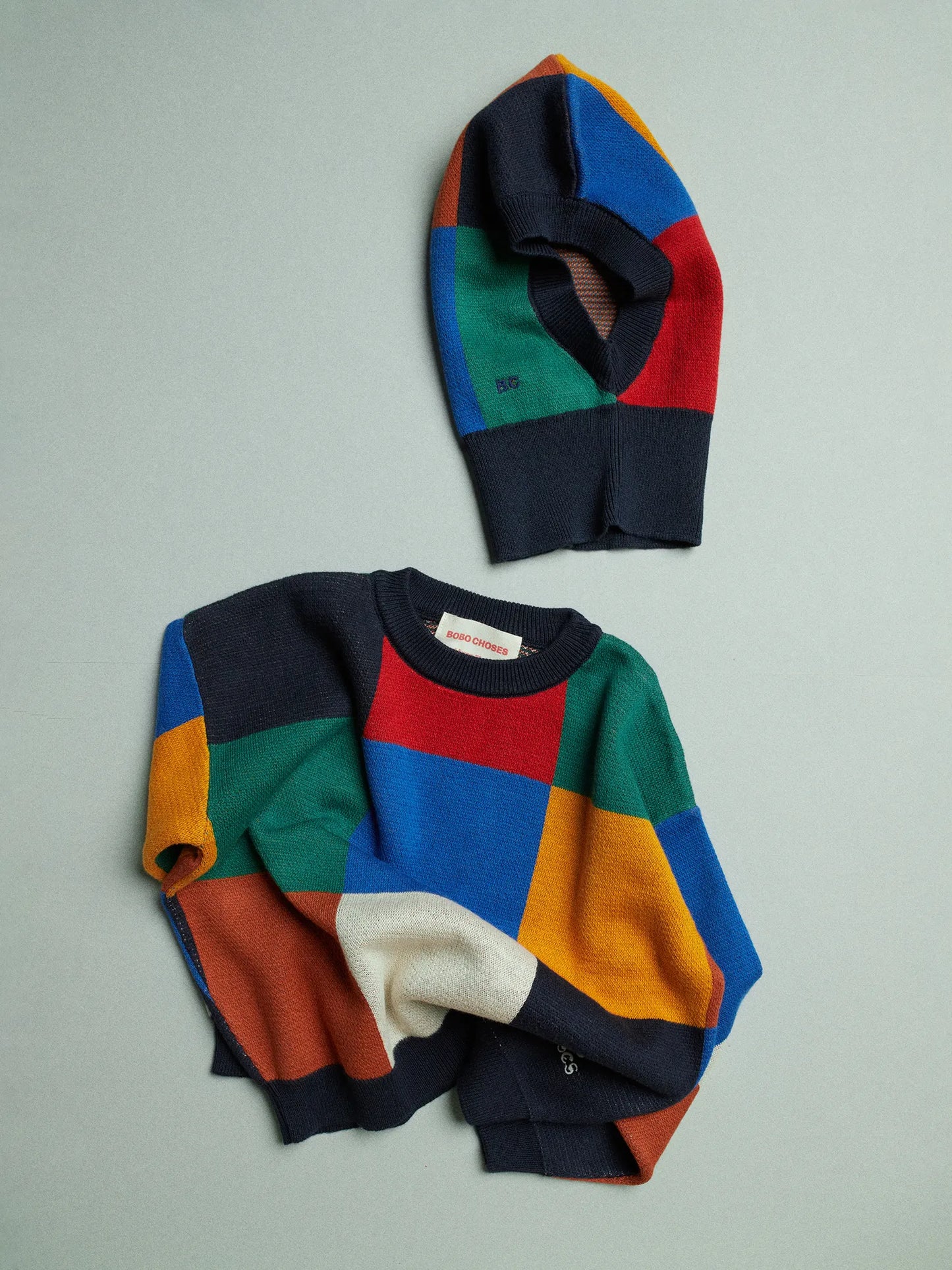 Multicolor Tiles jumper set