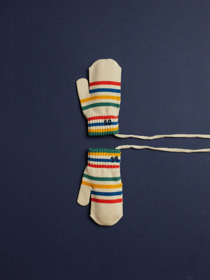 Tic Tac Toe knitted beanie & mittens set