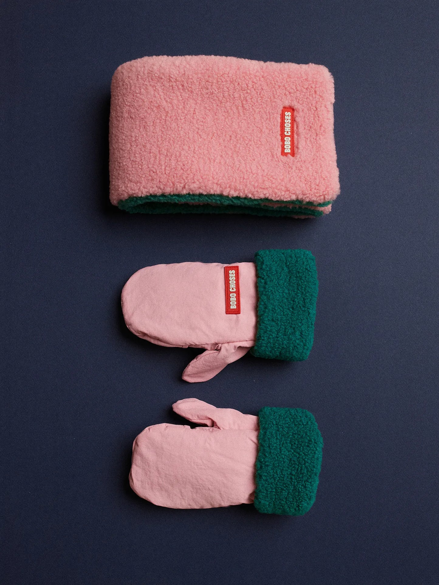 Bobo Choses pink bicolor set