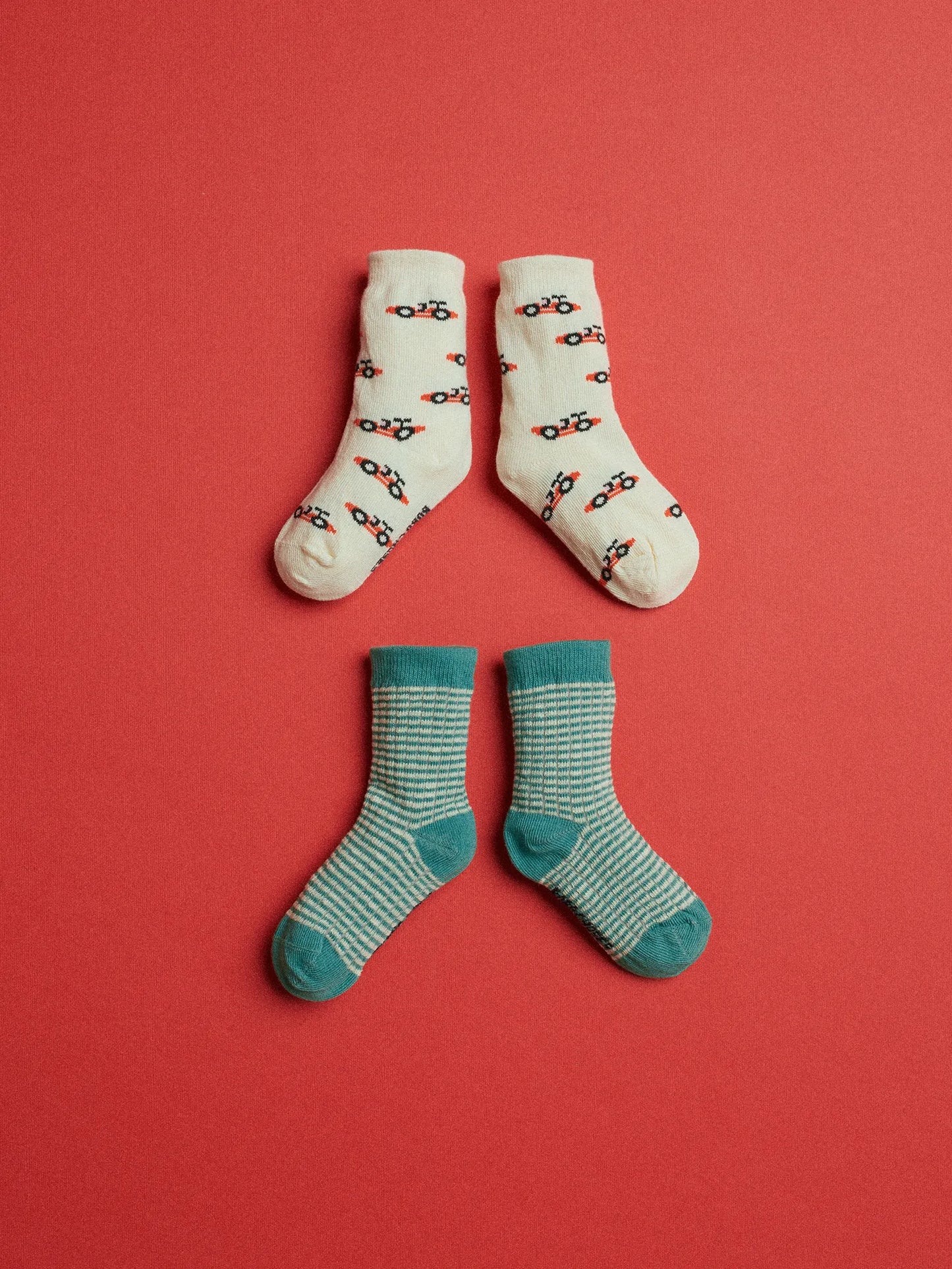 Race Car all over short socks pack