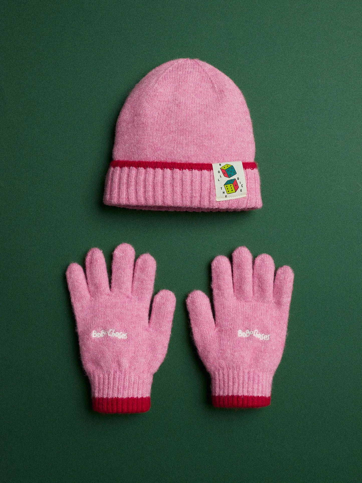 Roll The Dice beanie & gloves set