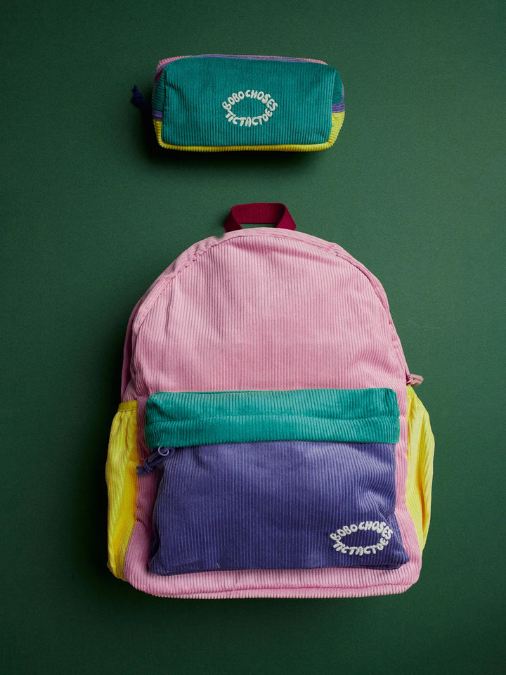 Tic Tac Toe color block corduroy school set