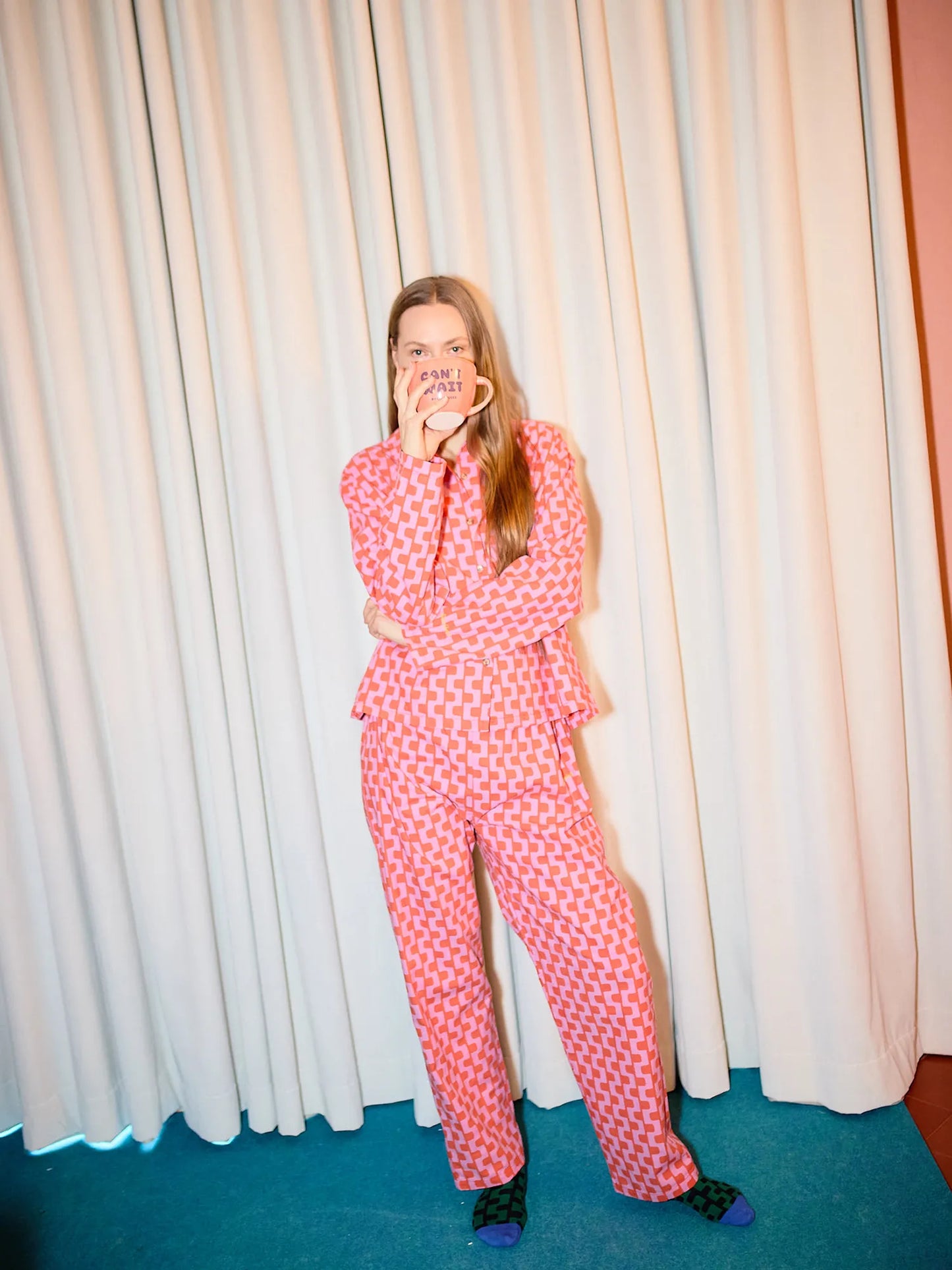 Purple printed loungewear set