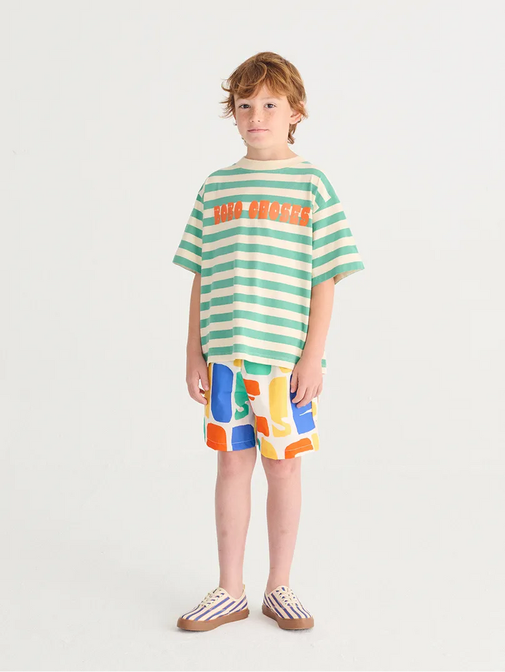 Bobo Choses Color all over swim board shorts