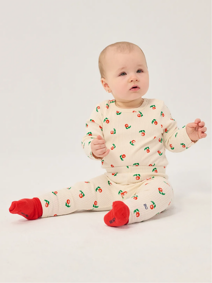 Stamp Bloom all over baby leggings