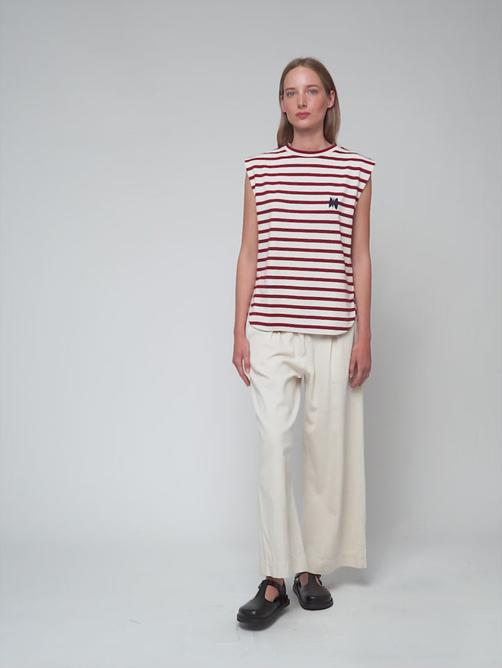 ストライプタンクトップ