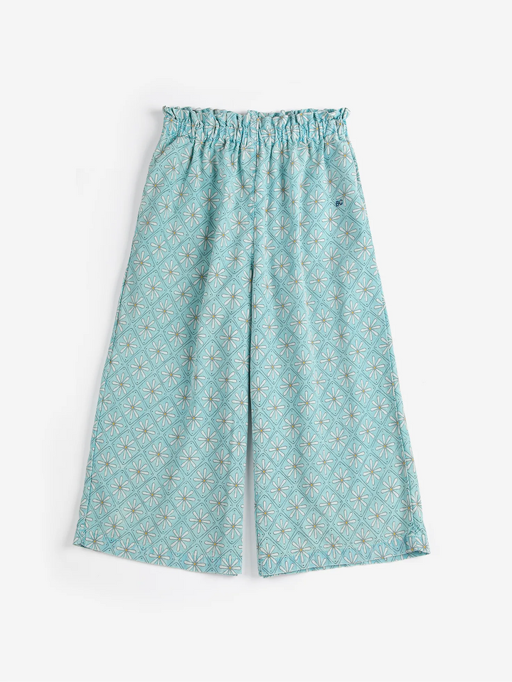 Daisy Mosaic all over woven culotte pants