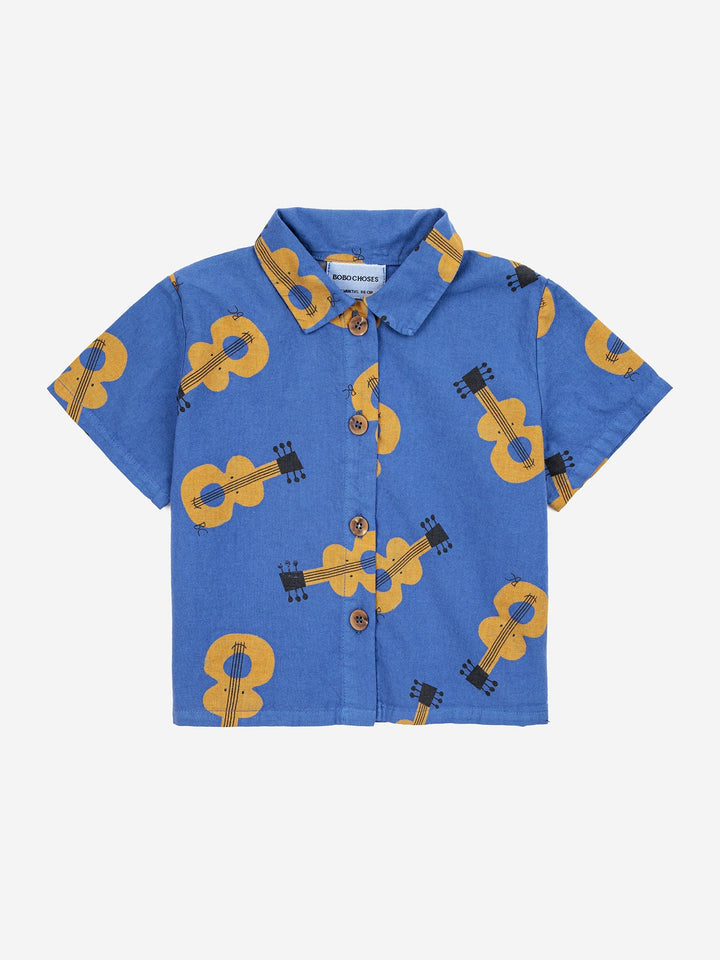 Baby Acoustic Guitar all over woven Shirts