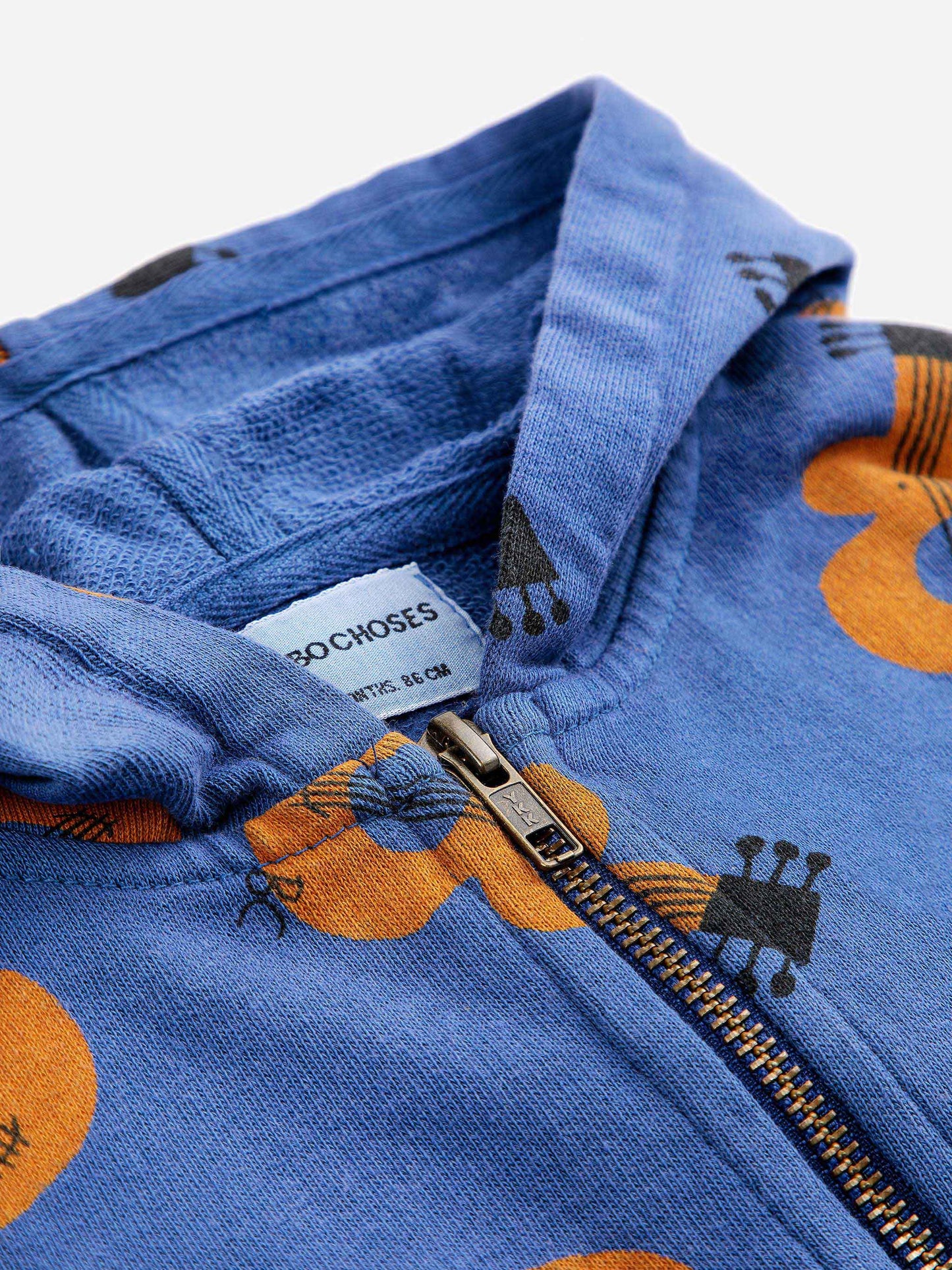 アコースティックギター柄ジップアップパーカー