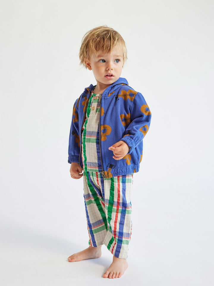 Acoustic Guitar all over zipped hoodie