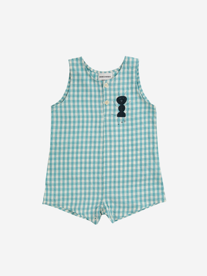 Baby Ant vichy woven Playsuits