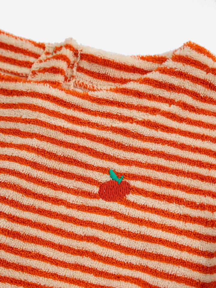 Orange Stipes terry dress