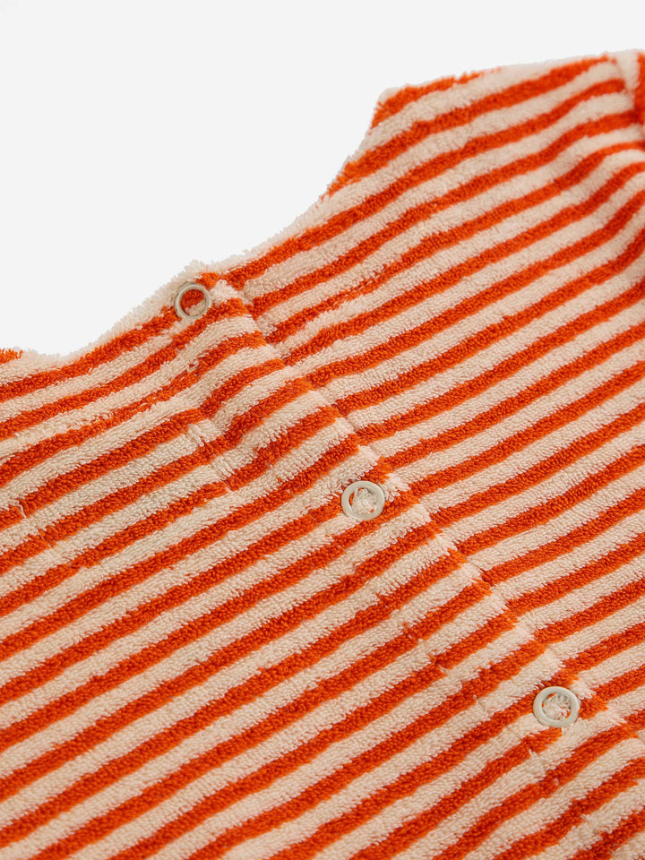 Orange Stipes terry dress