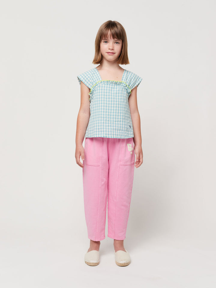 Vichy woven top