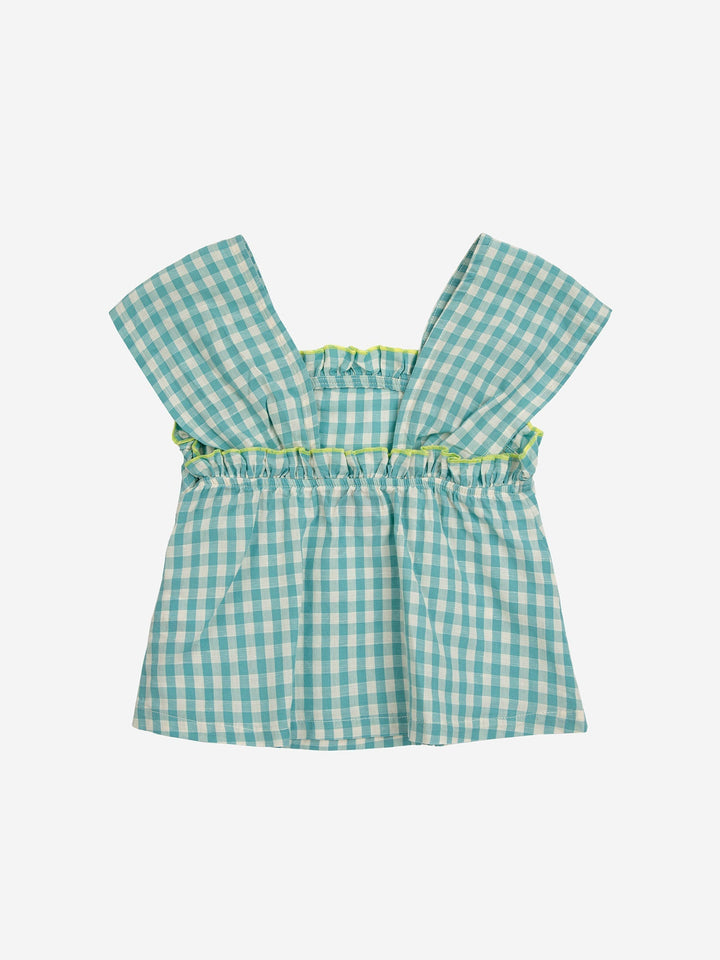 Vichy woven top