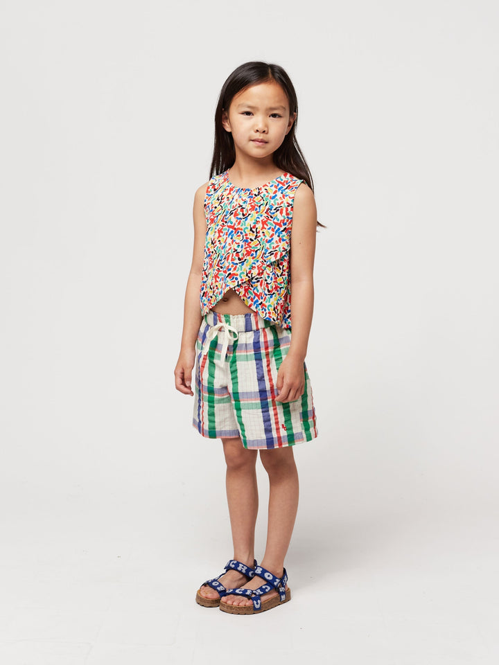 織りトップ全体に紙吹雪