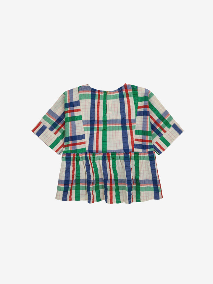 マドラスチェック織りトップス