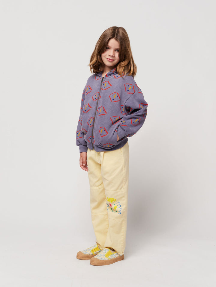 ジップアップパーカー全体にマスク