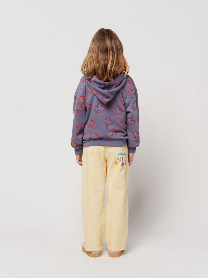 ジップアップパーカー全体にマスク