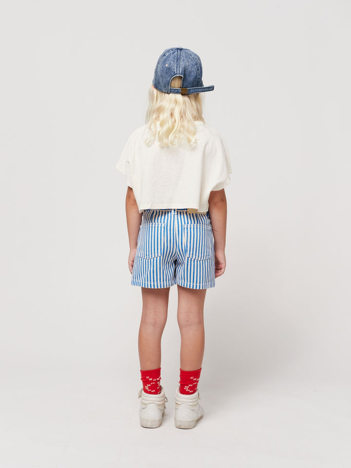 Bobo Choses Circle stripes woven shorts