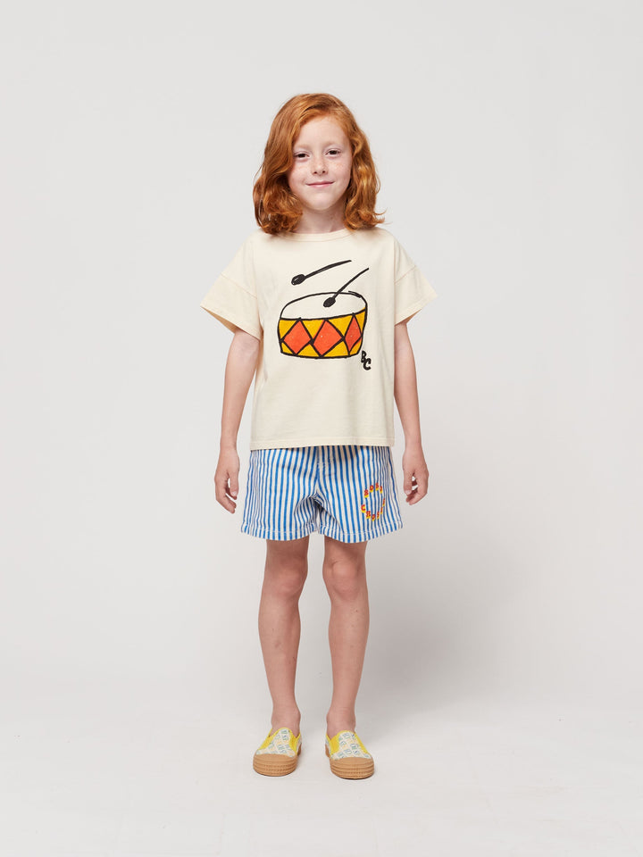 Bobo Choses Circle stripes woven shorts