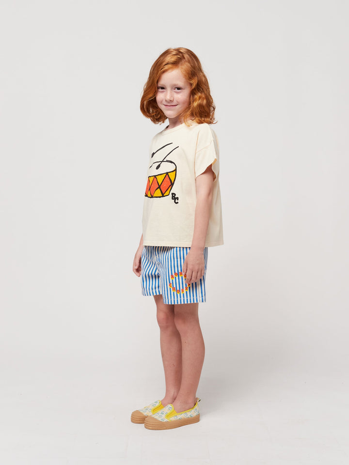 Bobo Choses Circle stripes woven shorts