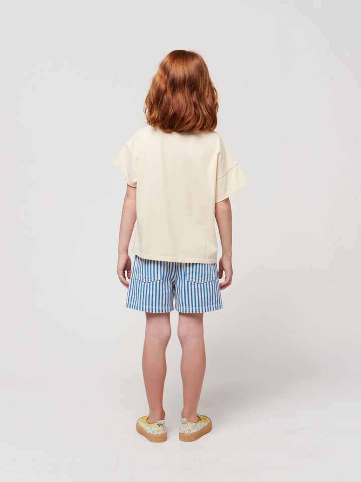 Bobo Choses Circle stripes woven shorts