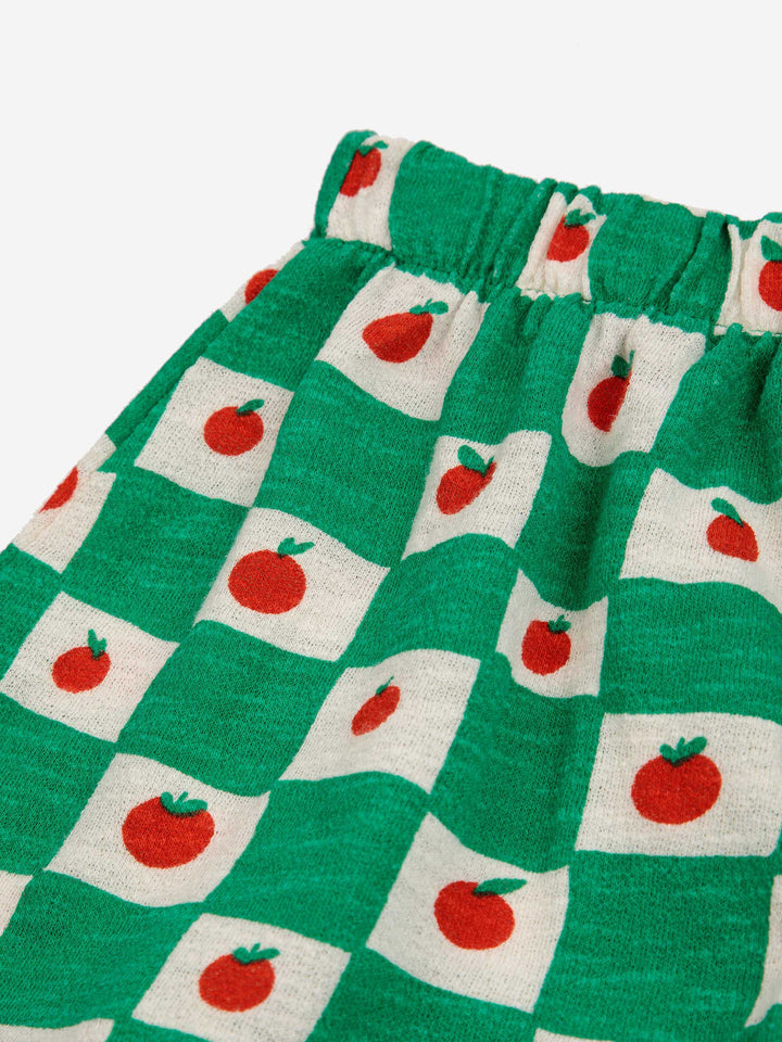 Tomato all over skirt