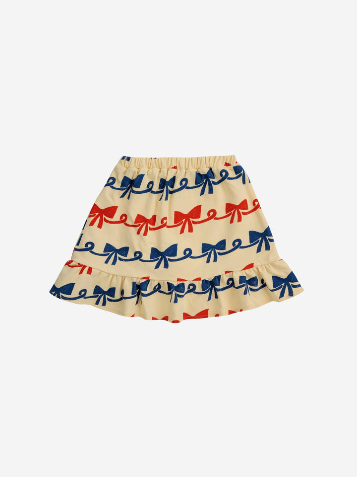Ribbon Bow all over ruffle skirt
