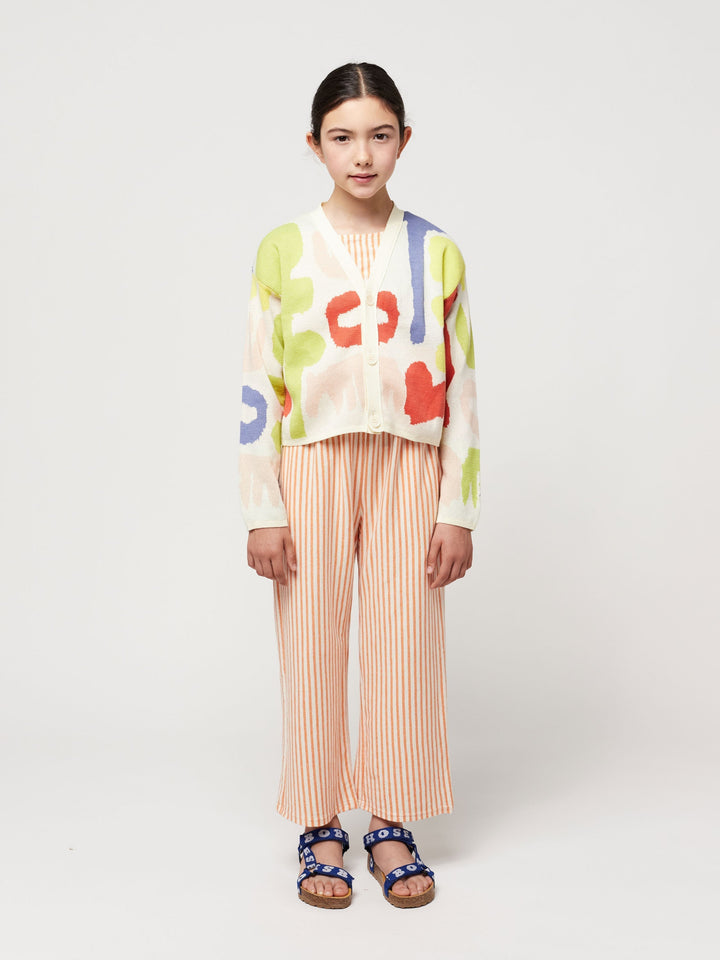 Carnival all over cropped jacquard cardigan