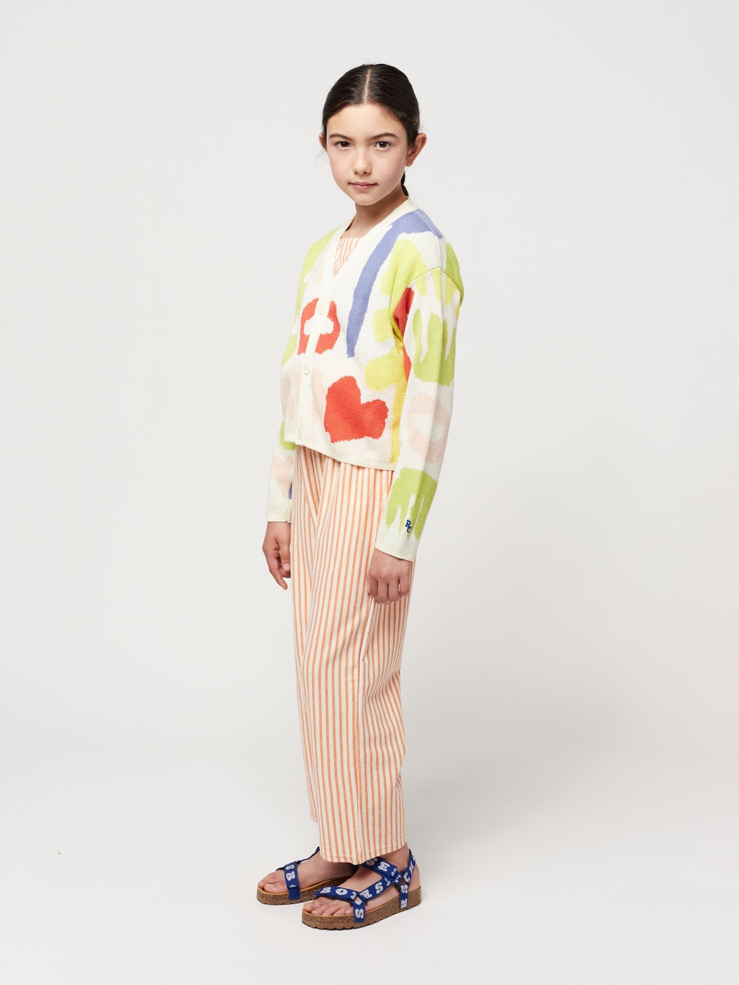 Carnival all over cropped jacquard cardigan
