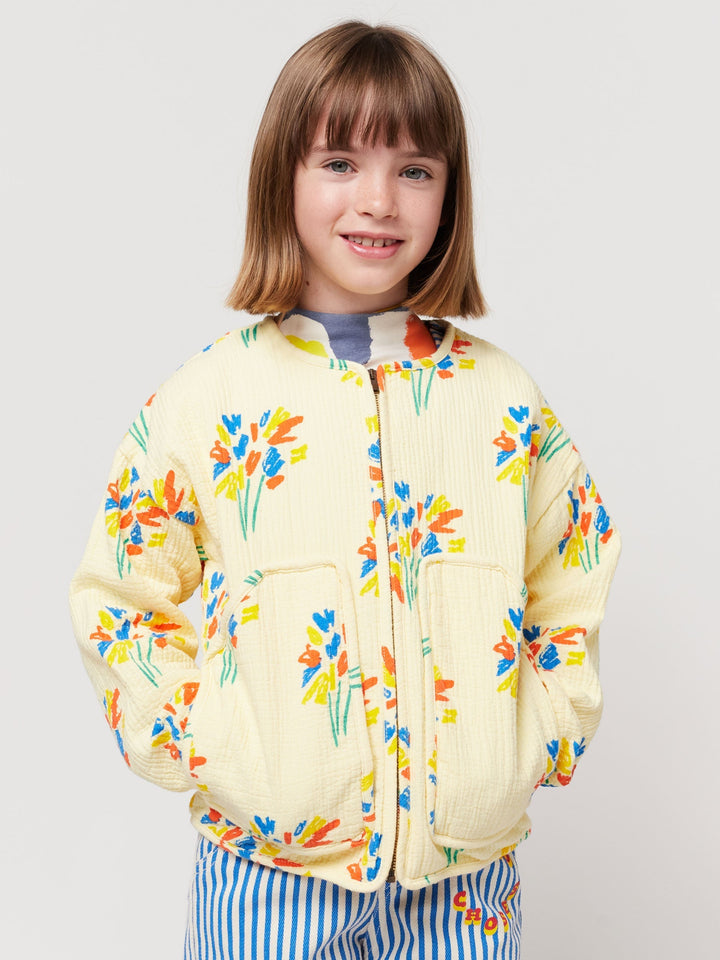 Fireworks all over quilted jacket