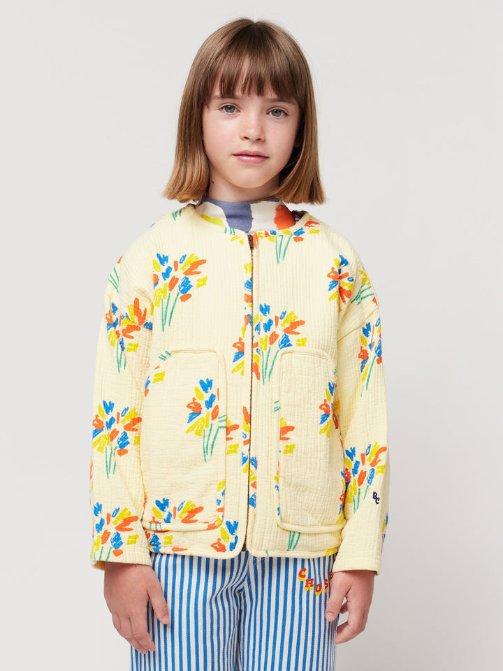 Fireworks all over quilted jacket