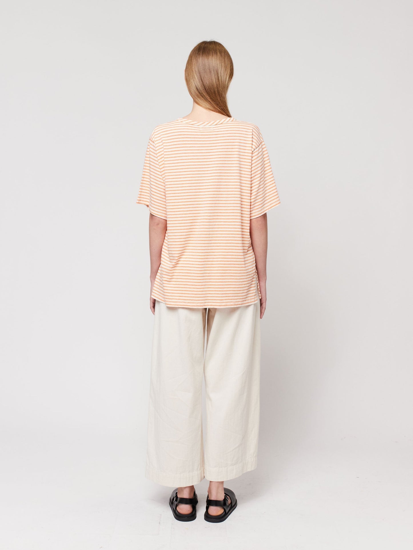 ストライプオーバーサイズTシャツ